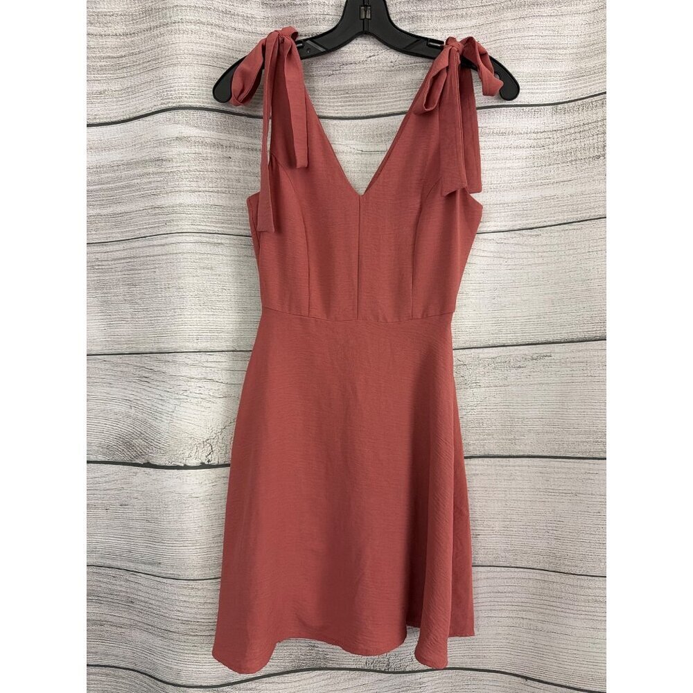 Altar'd State Dusty Rose Shoulder Tie Dress Size XS